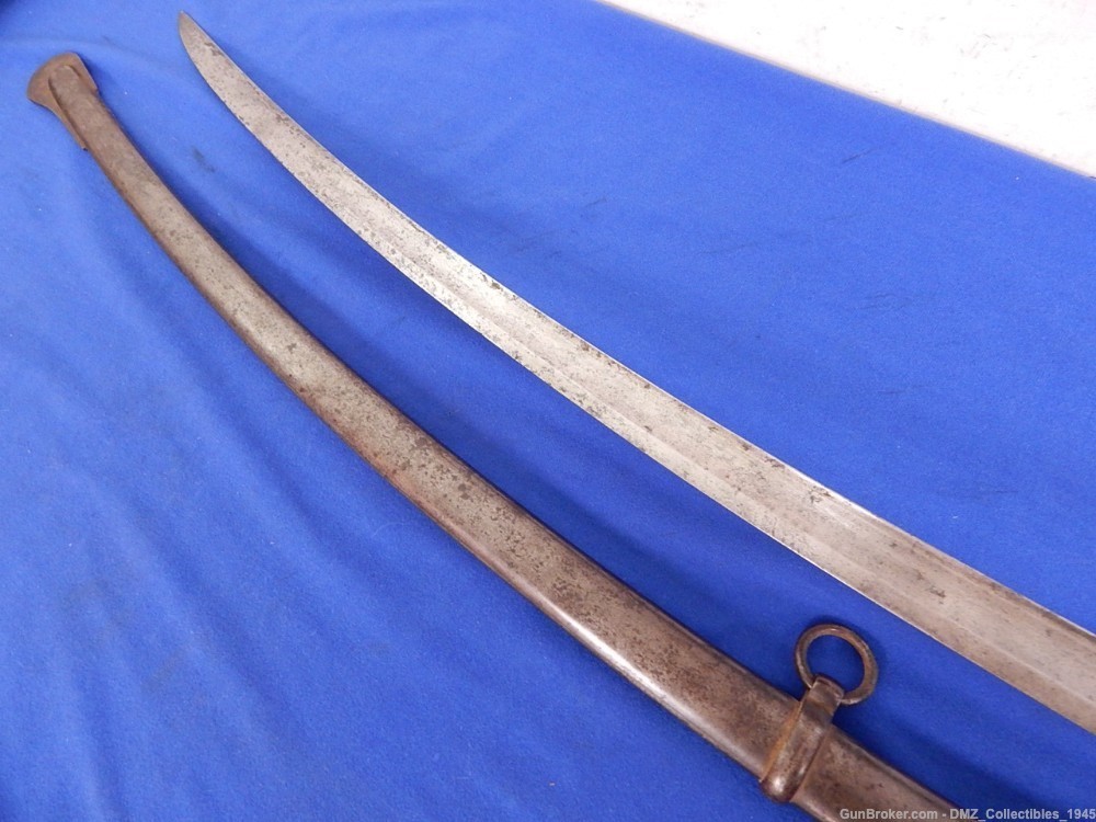 1857 Ames Heavy Cavalry Sword with Scabbard-img-9