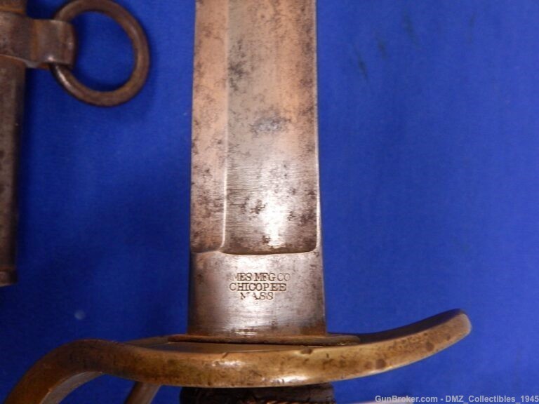 1857 Ames Heavy Cavalry Sword with Scabbard-img-10