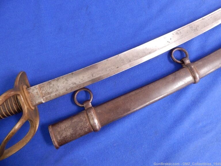 1857 Ames Heavy Cavalry Sword with Scabbard-img-2
