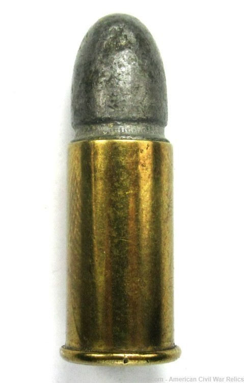 .38 Merwin & Hulbert Cartridge, No Headstamp, Flat Copper Primer-img-0