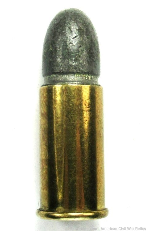 .38 Merwin & Hulbert Cartridge, No Headstamp, Flat Copper Primer-img-1