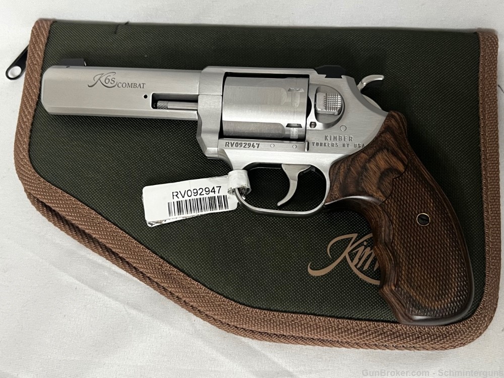 KIMBER K6S DASA COMBAT REVOLVER 357 mag 4 IN. STAINLESS 6 RD. NEW -img-3