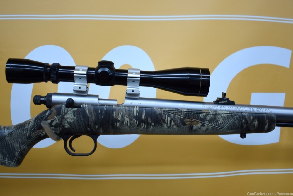 Knights Bighorn Inline 50 Cal BP rifle with a Leupold Scope-img-2