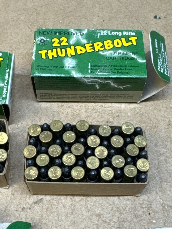 22 thunderbolt remington long rifle hi-speed & cci 22 long bullet lot -img-3