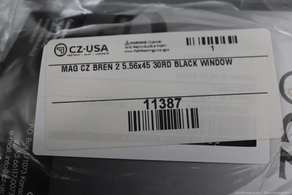 CZ Bren 2 Magazines Black Window (New) 5.56x45mm 30-Round -img-2