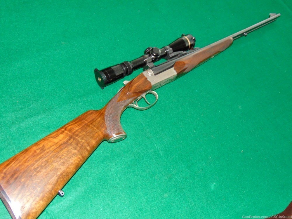 Double Rifle Safari Grade by Chapuis Armes France 7x65Rmm w/ scope, case + -img-13