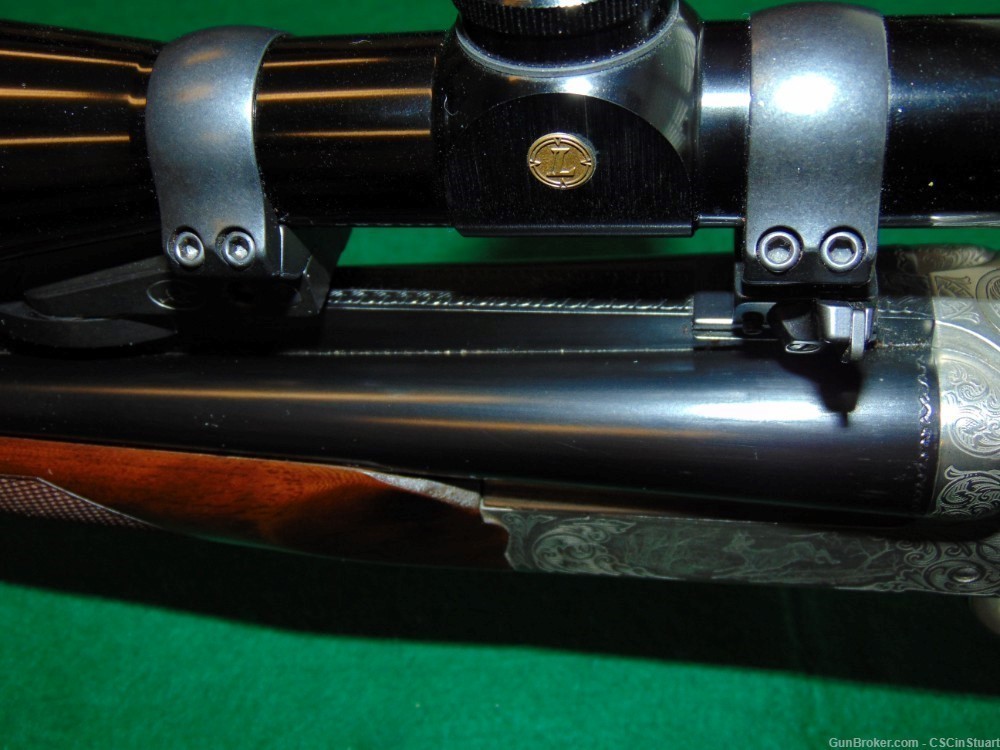 Double Rifle Safari Grade by Chapuis Armes France 7x65Rmm w/ scope, case + -img-10
