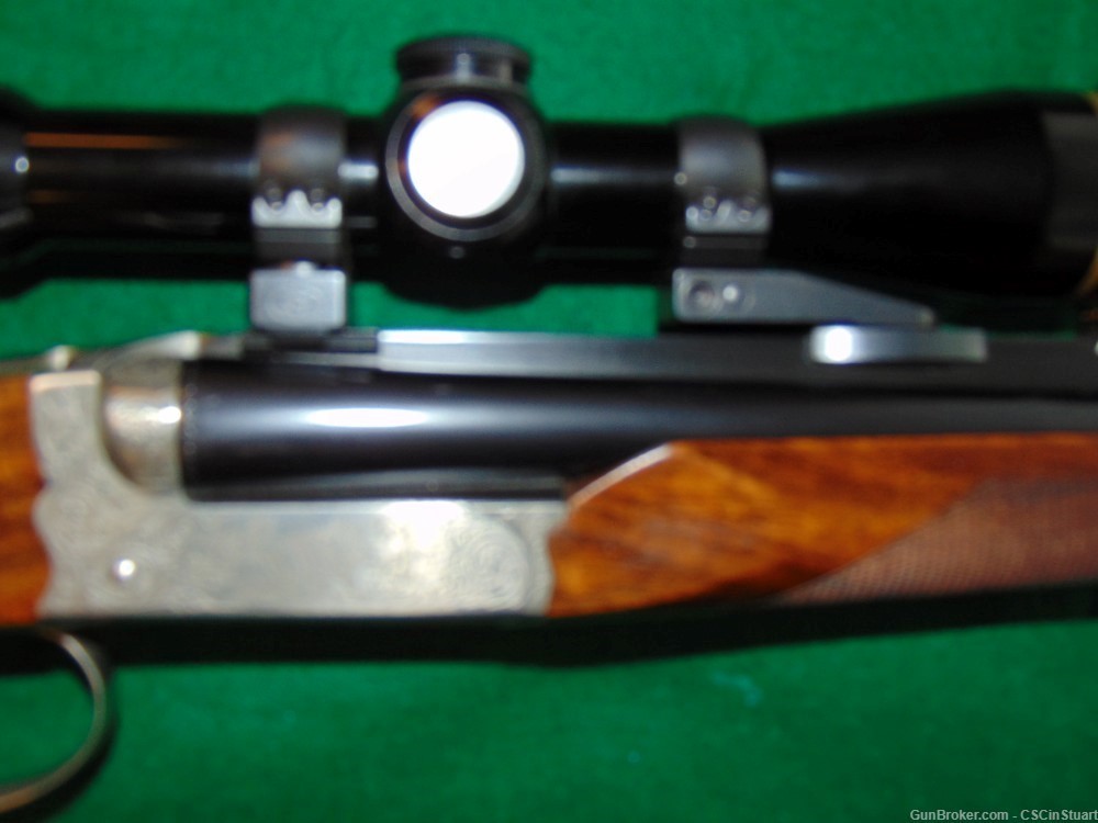 Double Rifle Safari Grade by Chapuis Armes France 7x65Rmm w/ scope, case + -img-24