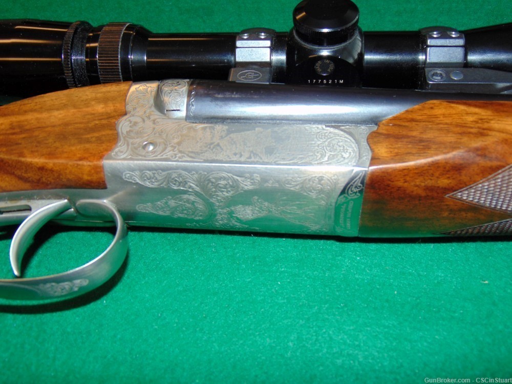 Double Rifle Safari Grade by Chapuis Armes France 7x65Rmm w/ scope, case + -img-18