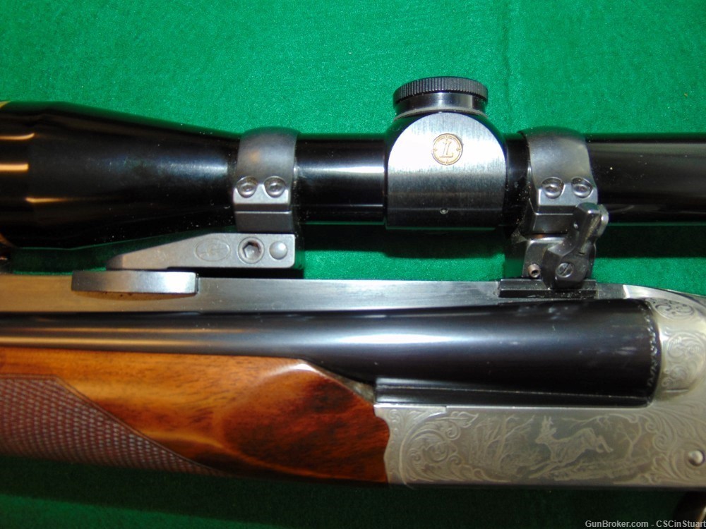 Double Rifle Safari Grade by Chapuis Armes France 7x65Rmm w/ scope, case + -img-9