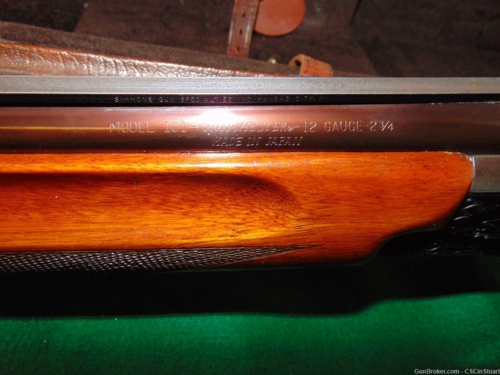 Winchester Model 101 O/U 12 ga SHOTGUN with 3 caliber conversion boxed set-img-3