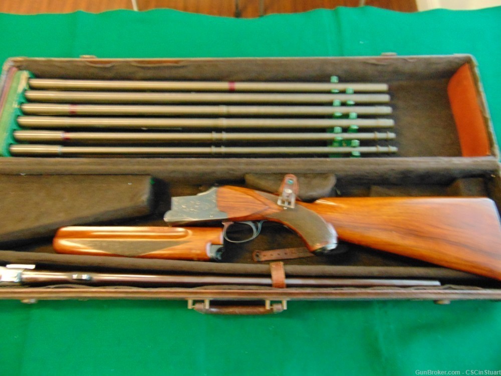 Winchester Model 101 O/U 12 ga SHOTGUN with 3 caliber conversion boxed set-img-33