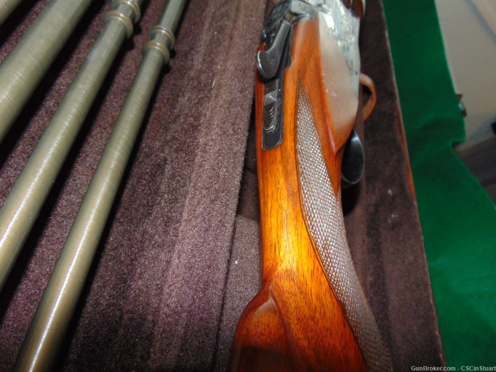 Winchester Model 101 O/U 12 ga SHOTGUN with 3 caliber conversion boxed set-img-21