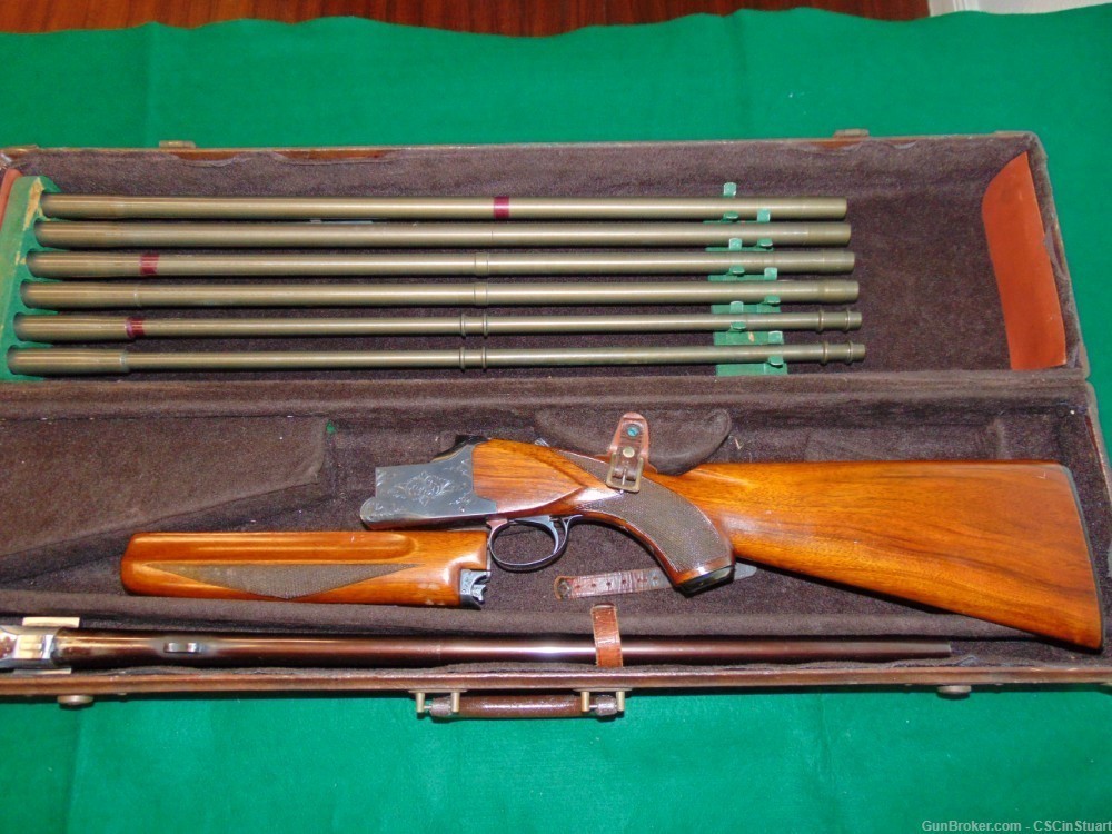 Winchester Model 101 O/U 12 ga SHOTGUN with 3 caliber conversion boxed set-img-34
