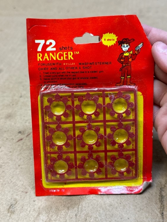 72 shots ranger toy cap gun rings-img-0