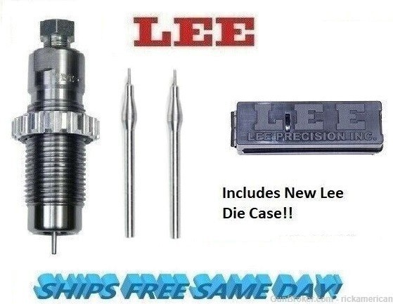 Lee Precision Full Length Sizing Die for 250 Savage & 2 Decapping Pins -img-0