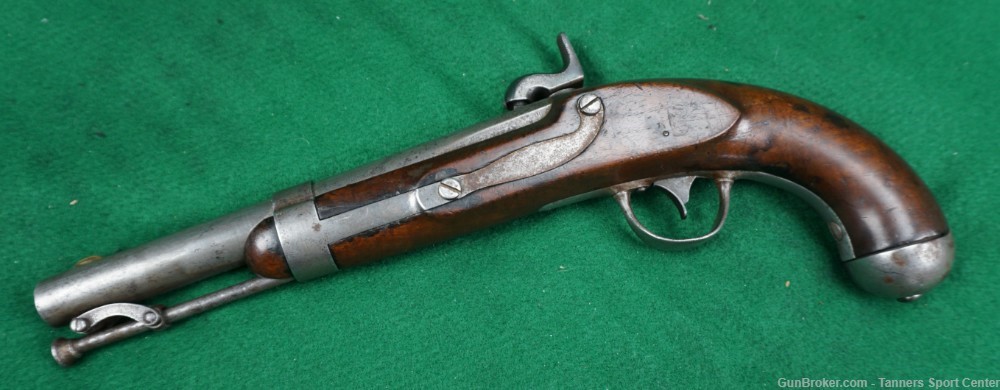 Original R Johnson 1836 / 1844 Tower Percussion Pistol .54cal No Reserve-img-0