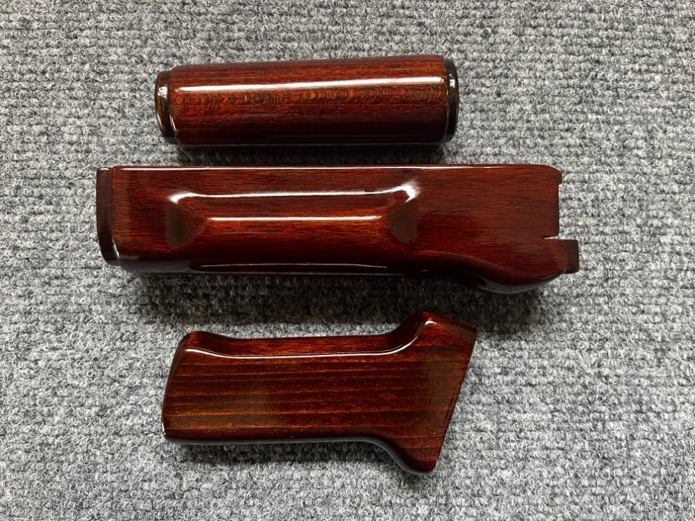 Original Bulgarian Palmswell Handguard Set + Matching Pistol Grip -img-0