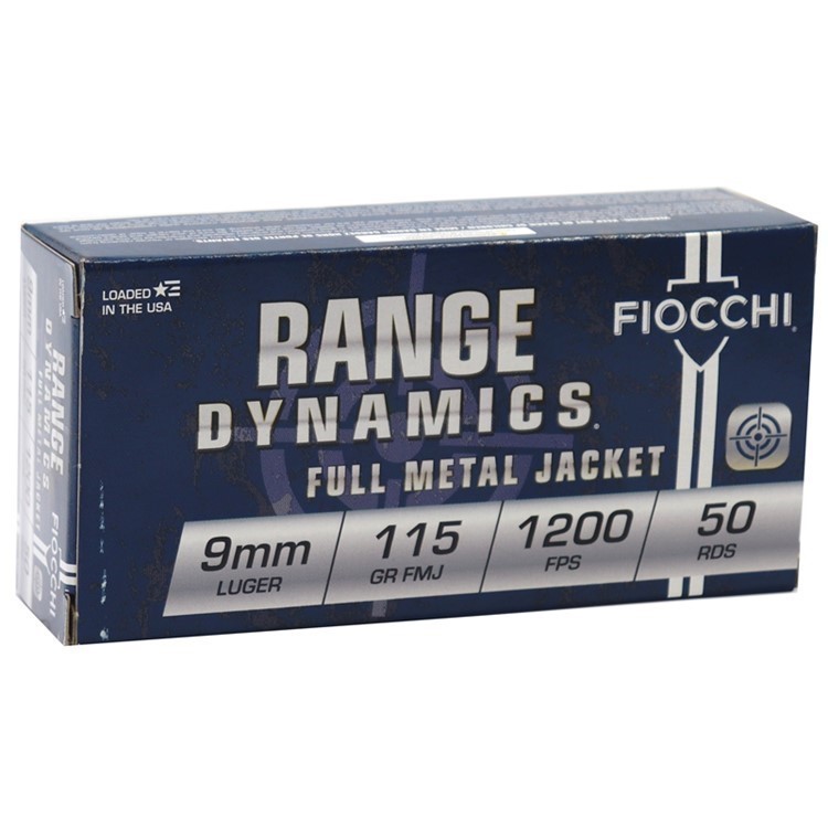 Fiocchi Shooting Dynamics 9mm Luger Ammo 115 Grain FMJ 1000 Rounds-img-0