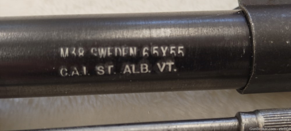 M38 1942 Swedish Mauser 6.5 x 55 Swede Nickle Hood Sight Threaded Barrel-img-37