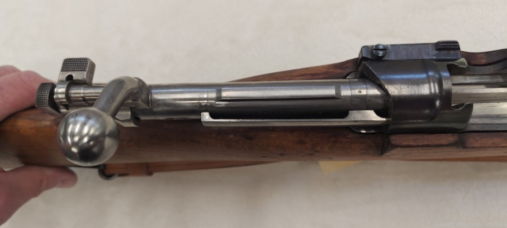 M38 1942 Swedish Mauser 6.5 x 55 Swede Nickle Hood Sight Threaded Barrel-img-38