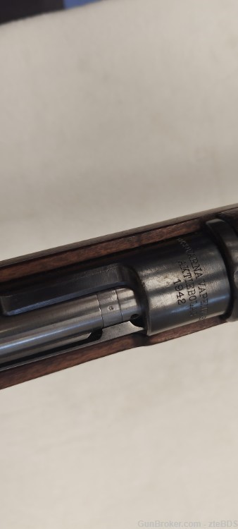 M38 1942 Swedish Mauser 6.5 x 55 Swede Nickle Hood Sight Threaded Barrel-img-8