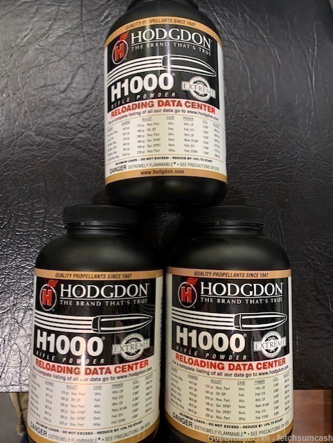 3 Lbs. Hodgdon H1000 Powder, Hazmat Shipping-img-0