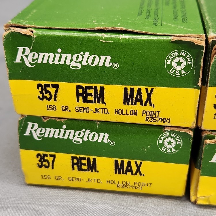 4 boxes of .357 Rem Max ammunition 75 rounds-img-1