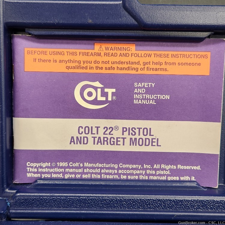Colt 22 pistol 4.5" 22LR stainless with box-img-24