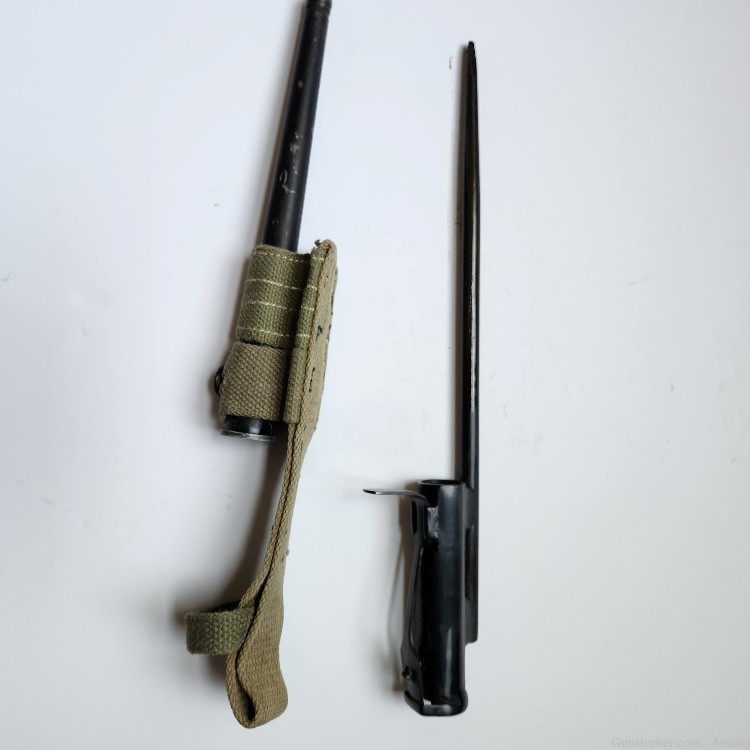 STEN MkII SMG Bayonet  and Scabbard / frog gun knife frog sticker skewer -img-2