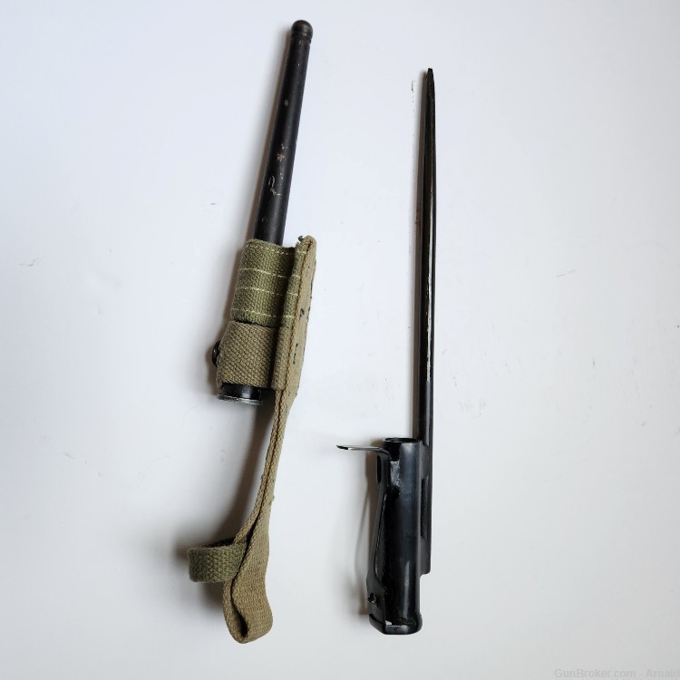 STEN MkII SMG Bayonet  and Scabbard / frog gun knife frog sticker skewer -img-0
