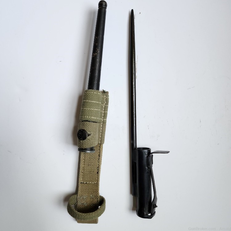 STEN MkII SMG Bayonet  and Scabbard / frog gun knife frog sticker skewer -img-1