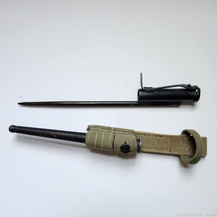 STEN MkII SMG Bayonet  and Scabbard / frog gun knife frog sticker skewer -img-6