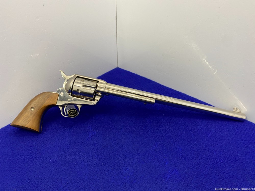 1981 Colt Buntline Single Action Army .44 Special 12" *RARE NICKEL FINISH* -img-26