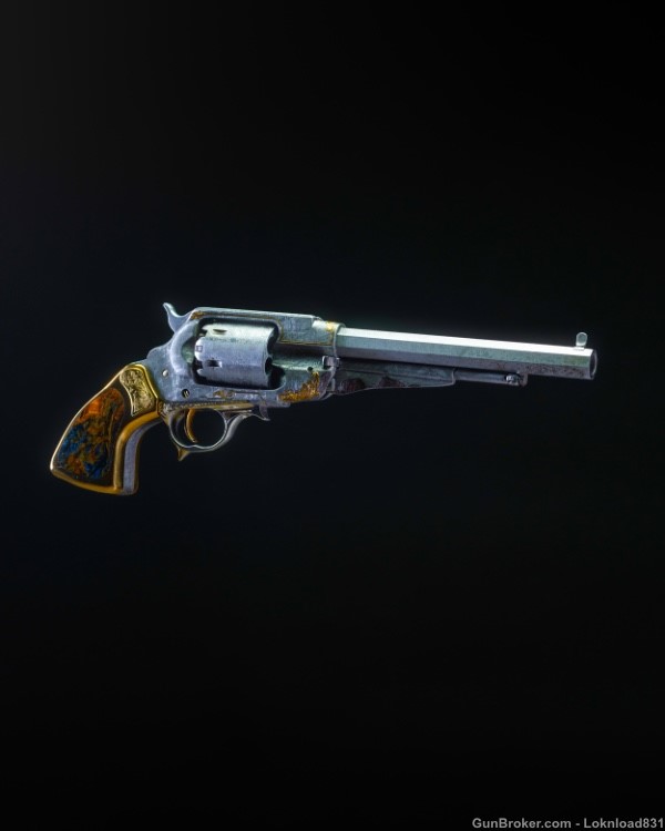 The Space Cowboy, Meteorite & Gold .44 1858 Revolver-img-0