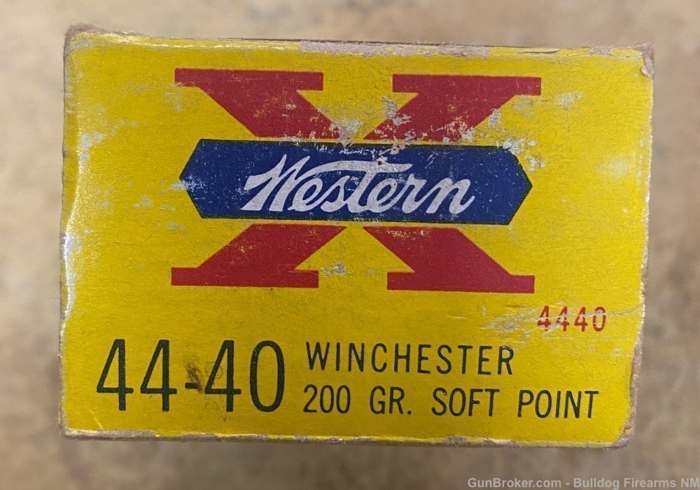 Western X .44-40 Winchester 200 Gr. Soft Point 50 rd box VINTAGE-img-1