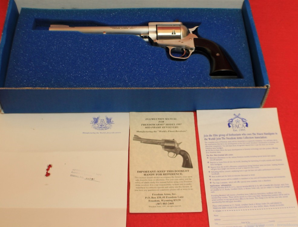 Freedom Arms Model 97 Premier Grade .357 Mag 7.5" barrel 6-shot Revolver.-img-0