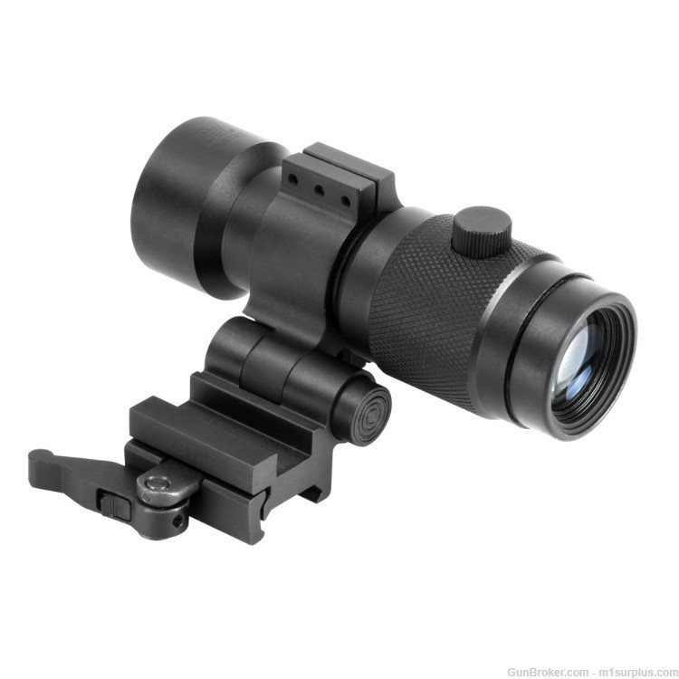 NcSTAR 3x Magnifier w/ Flip To Side QD Mount for SW MP15 Hi-Point Carbine-img-4