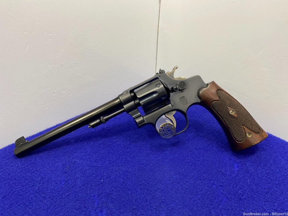 Smith Wesson .22/32 Hand Ejector .22LR Blue 6" *EXCELLENT VINTAGE REVOLVER*-img-2