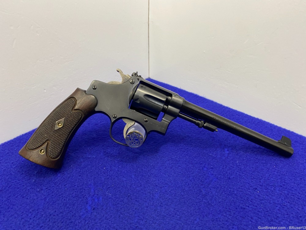 Smith Wesson .22/32 Hand Ejector .22LR Blue 6" *EXCELLENT VINTAGE REVOLVER*-img-18