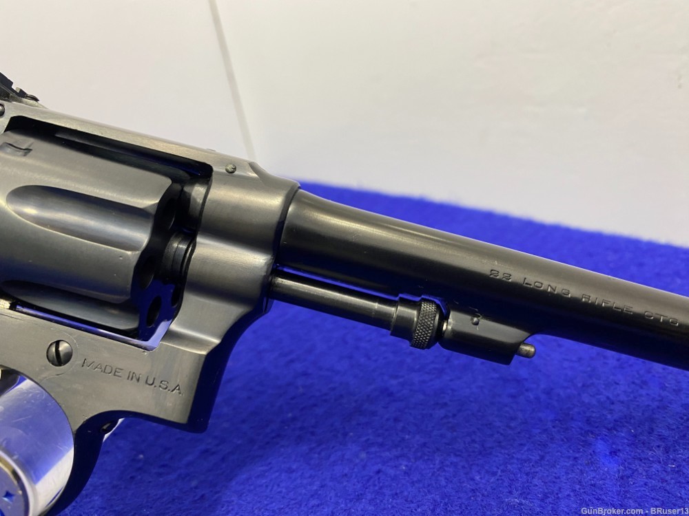 Smith Wesson .22/32 Hand Ejector .22LR Blue 6" *EXCELLENT VINTAGE REVOLVER*-img-28