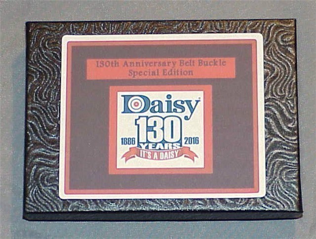 Daisy Airgun 130th Anniversary SILVER Belt Buckle-img-2