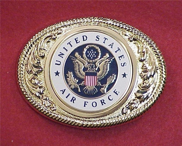 United States Air Force Gold Plated Belt Buckle-img-0