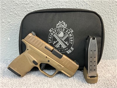Springfield Hellcat - 9MM - Coyote Brown - 13RD & 11RD Mags - 18559
