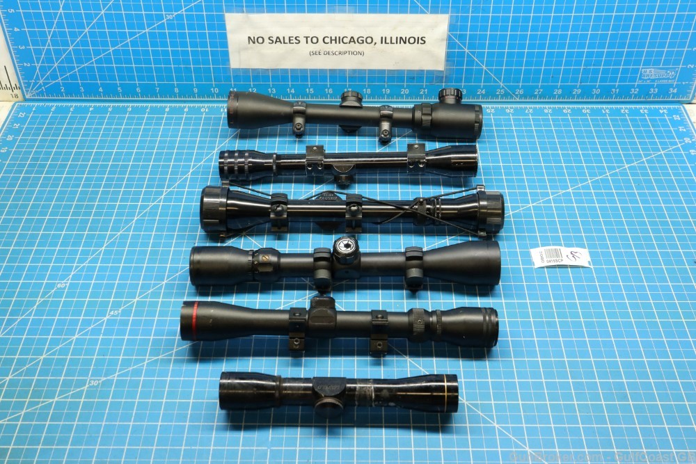 Six (6) Assorted Rifle Scopes GB0415SCP-img-1
