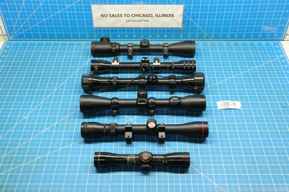 Six (6) Assorted Rifle Scopes GB0415SCP-img-0