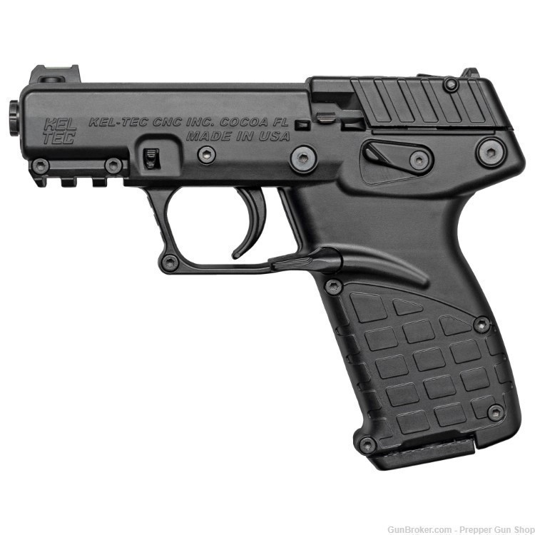 Kel-tec P17 22lr 16rd Black Polymer Frame Pistol 3.93" Threaded Barrel-img-1