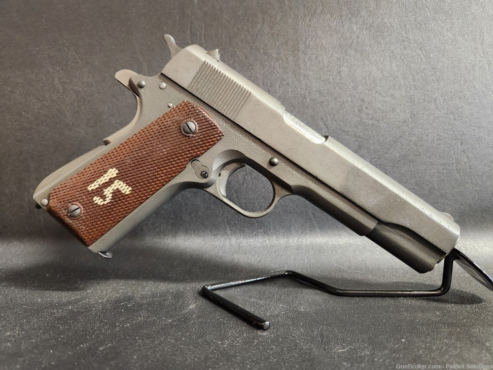 Remington Rand 1911A1 US Army 1943 MFG "FJA" marked frame NO CC Fees-img-0