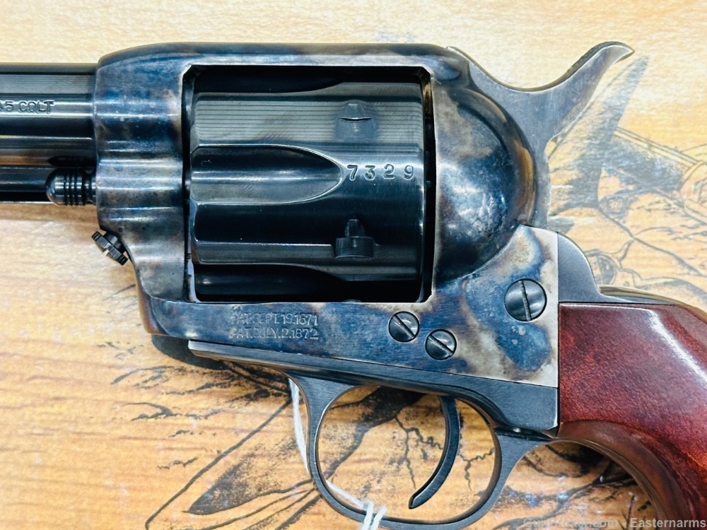Uberti Cattleman 45 Colt w/3.5" barrel and birshead grips, 6 shot USED SAA -img-2