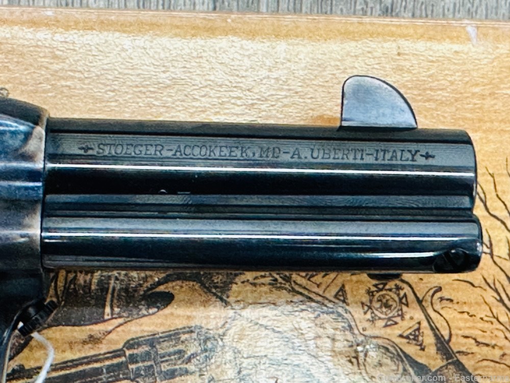 Uberti Cattleman 45 Colt w/3.5" barrel and birshead grips, 6 shot USED SAA -img-4